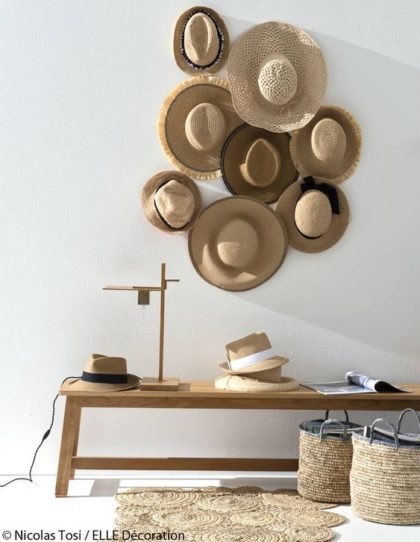 Plus qu’un chapeau de paille , il devient un accessoire DéCo