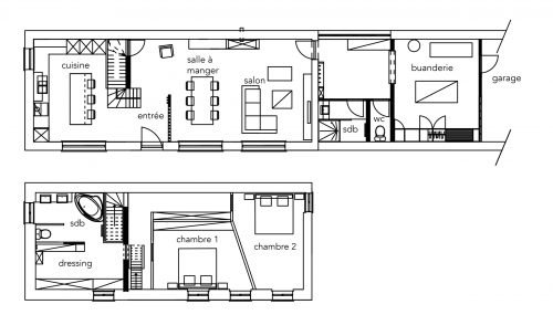 plans 2D projet maison