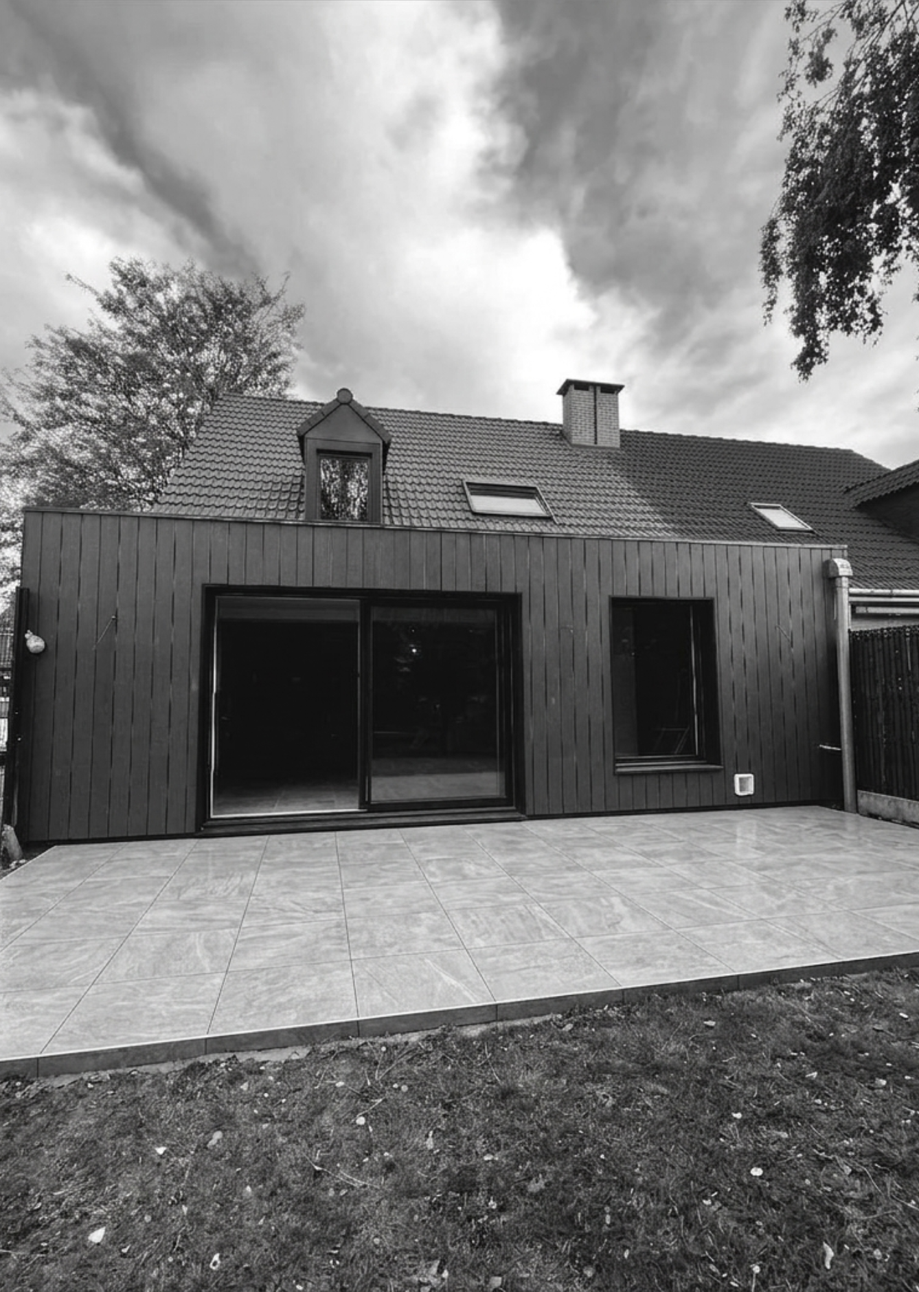 extension bardage noir